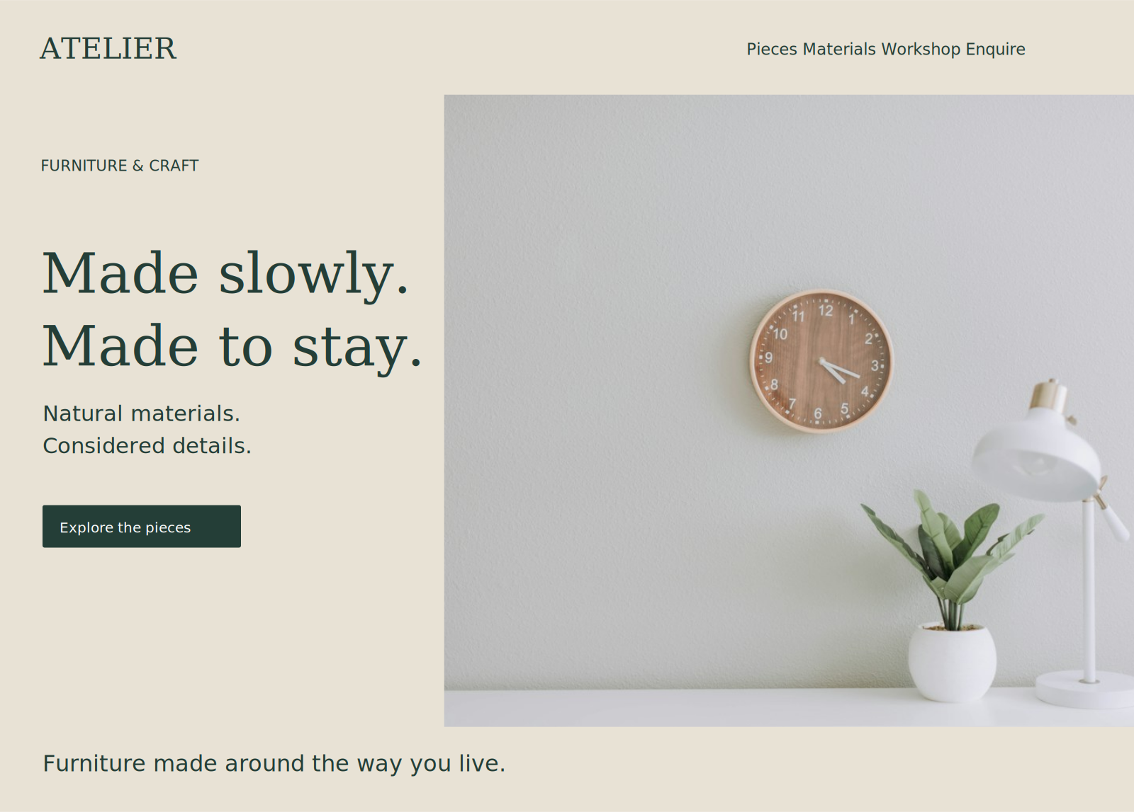 Full view of a multi-page business website concept